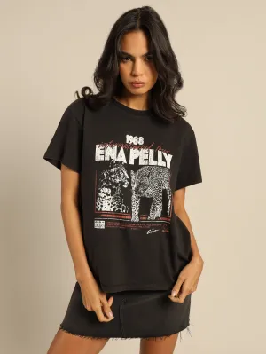 1988 Cheetah Tour T-Shirt in Washed Black