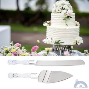 2Pcs Bread/Pizza Knife & Shovel Set