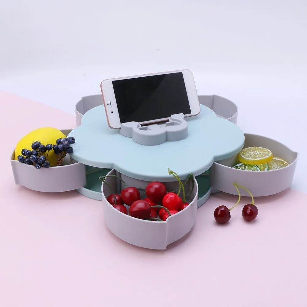 5 In 1 Rotating Candy Dry Fruit Tray
