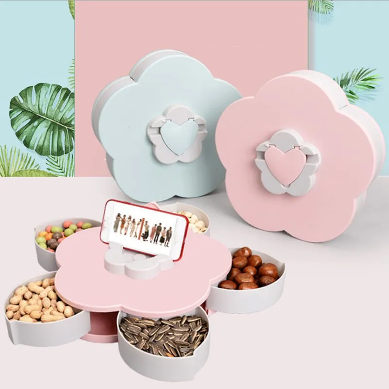 5 In 1 Rotating Candy Dry Fruit Tray