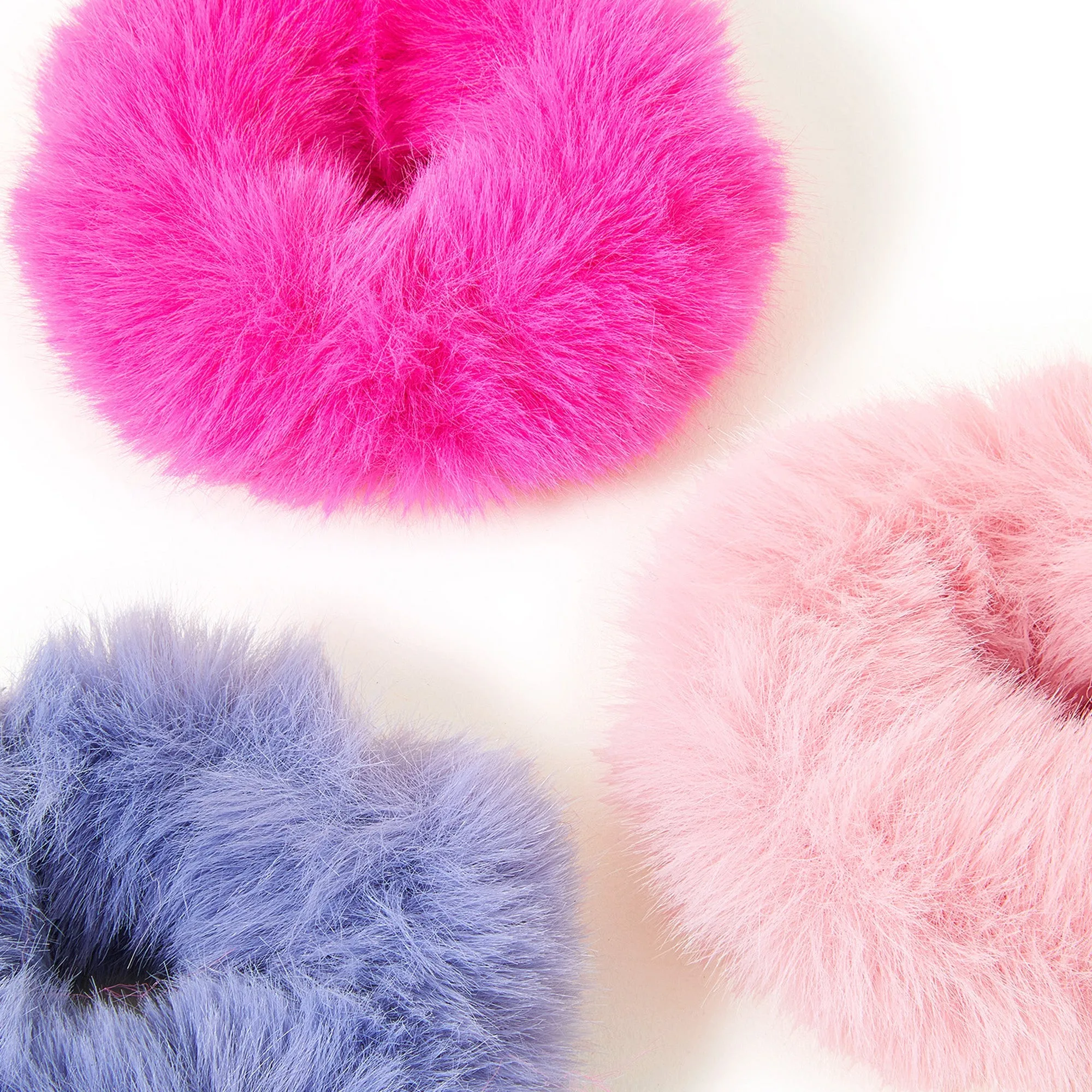Accessorize London Girl's   Fluffy Hairbands Set Of Three