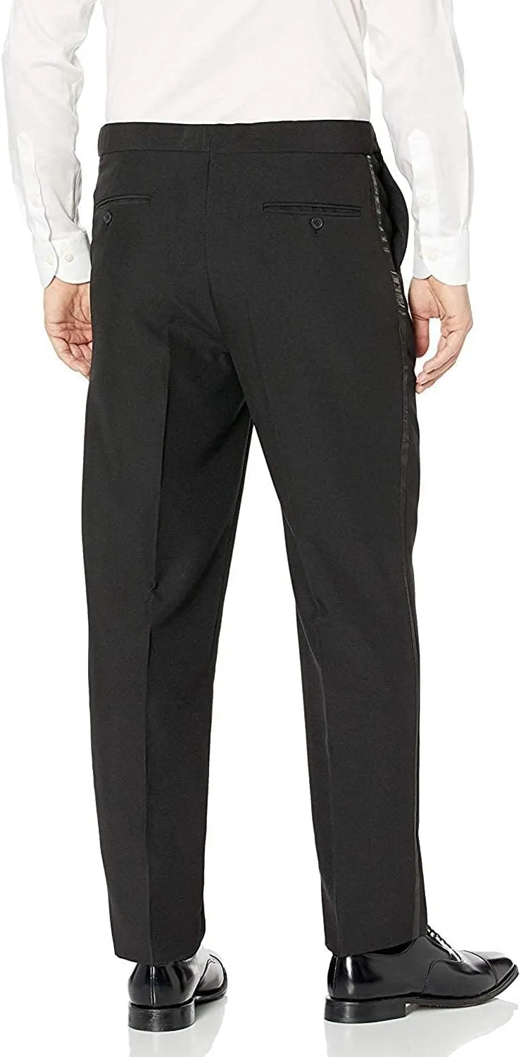 Adam Baker Men's Modern Fit Flat Front Tuxedo Pants
