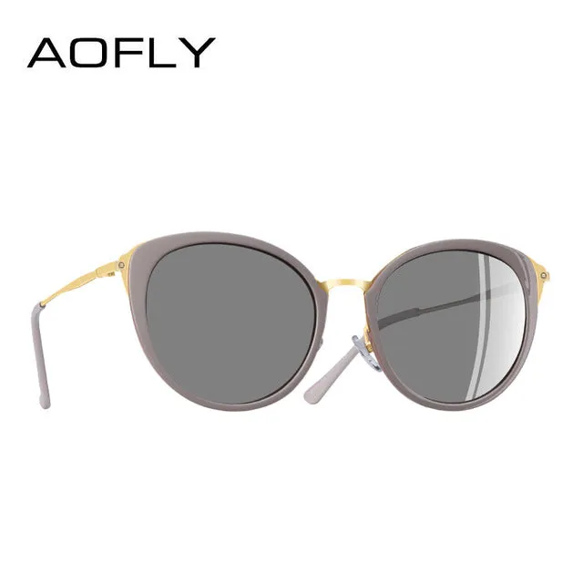 AOFLY BRAND DESIGN Polarized Sunglasses Women 2018 Fashion Ladies Cat Eye Sun Glasses Eyewear Gafas De Sol A131