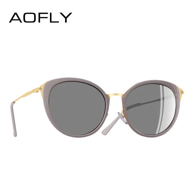 AOFLY BRAND DESIGN Polarized Sunglasses Women 2018 Fashion Ladies Cat Eye Sun Glasses Eyewear Gafas De Sol A131