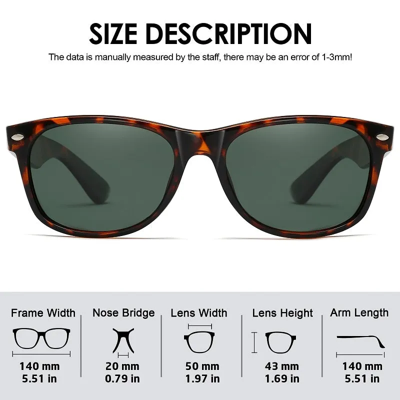 AOFLY Rectangle Polarized Sunglasses