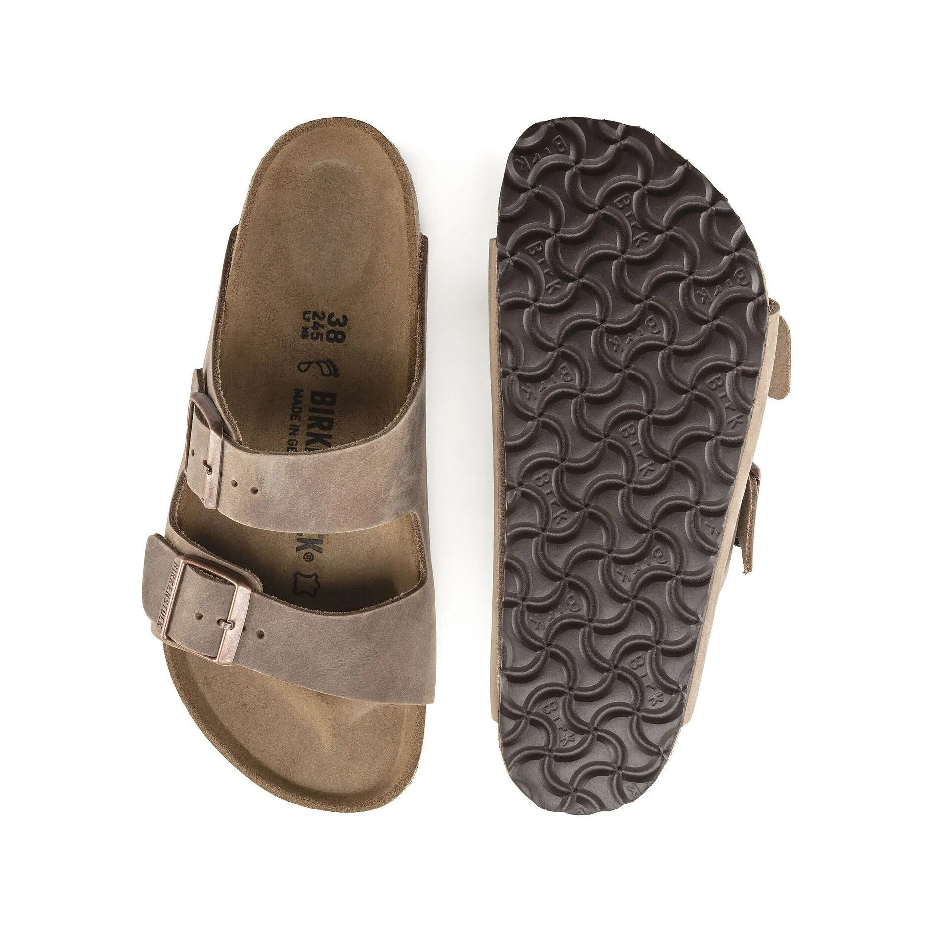 Birkenstock Arizona Tobacco Brown Oiled Leather