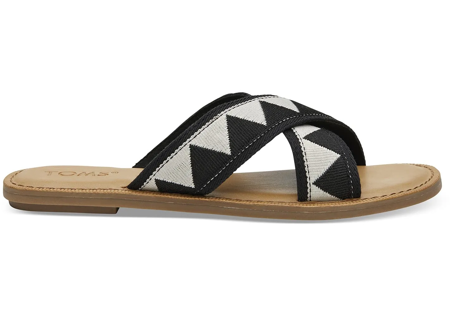 Black Geometric Women's Viv Sandals