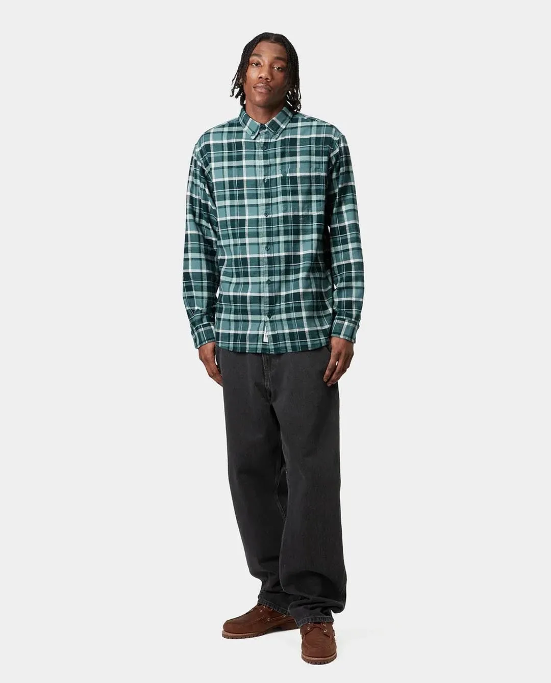 Carhartt WIP - Single Knee Pant - Black Stone Washed