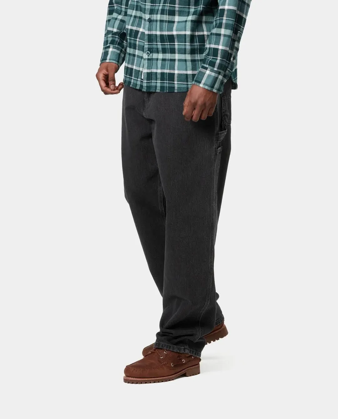 Carhartt WIP - Single Knee Pant - Black Stone Washed