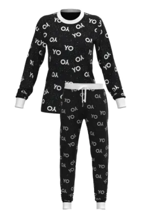Christmas Yo Yo Yo Long Sleeve Top and Jogger Pant SET (Women)