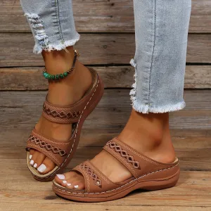 Cleo - Cutout Slide Sandals