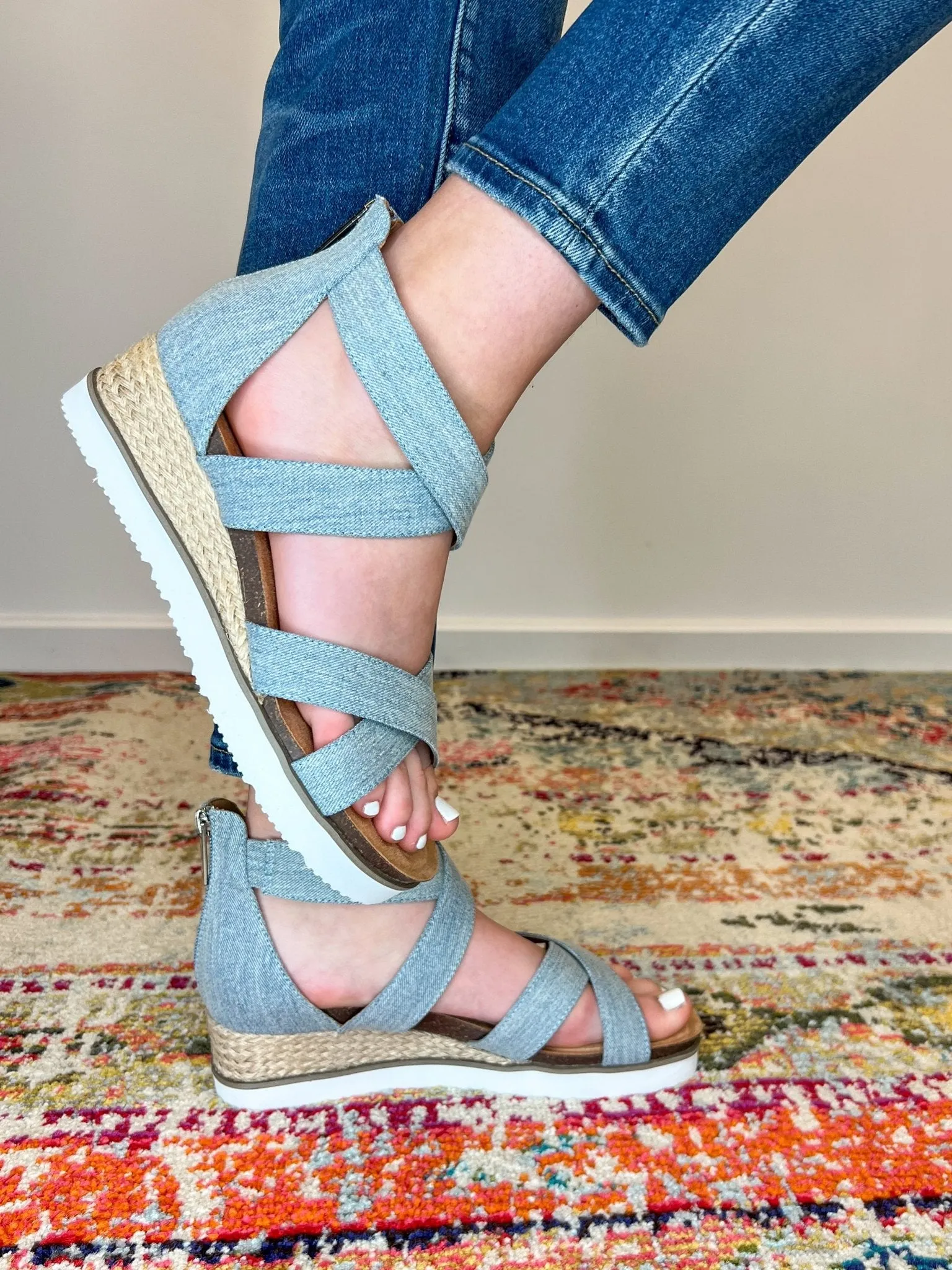 Corky's Footwear Double Dutch Sandal - Blue Denim