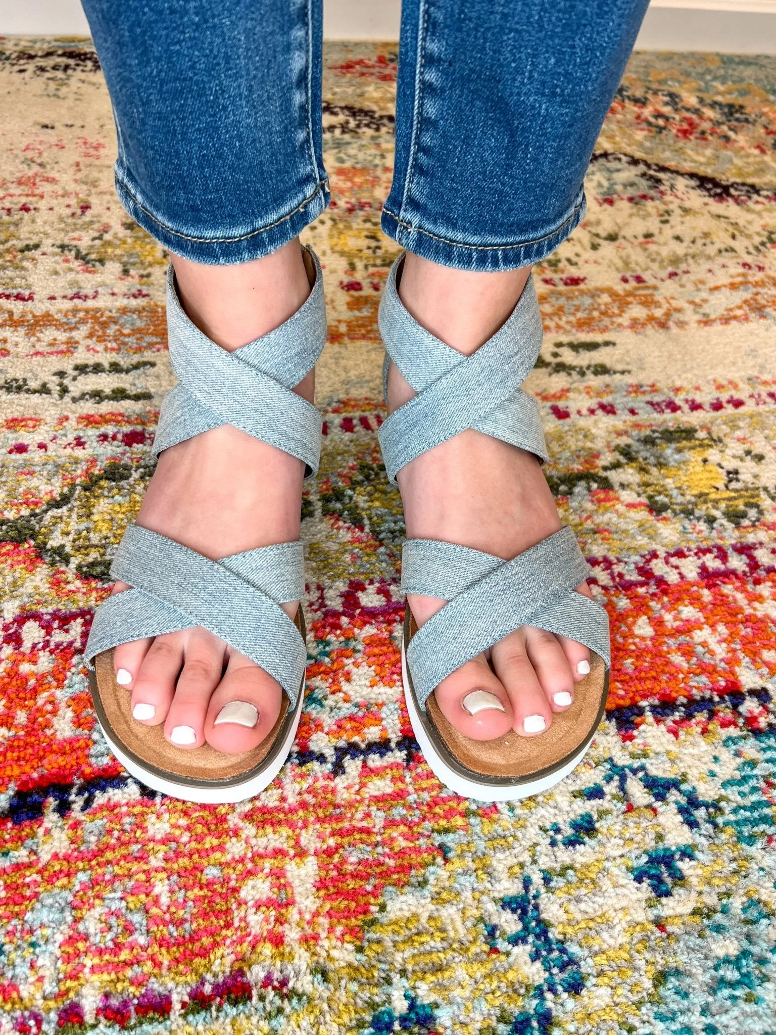 Corky's Footwear Double Dutch Sandal - Blue Denim