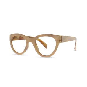 Cream Cat-Eye Eyeglass Readers