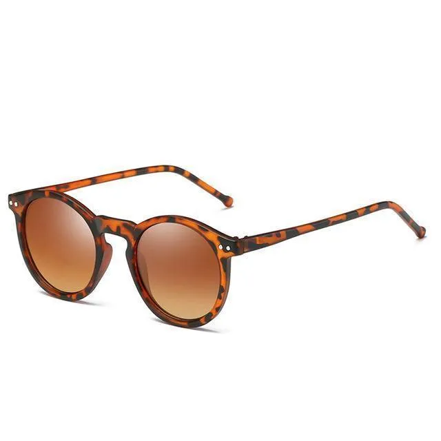 Ellipse Shape Multiple Color Reflective Sunglasses