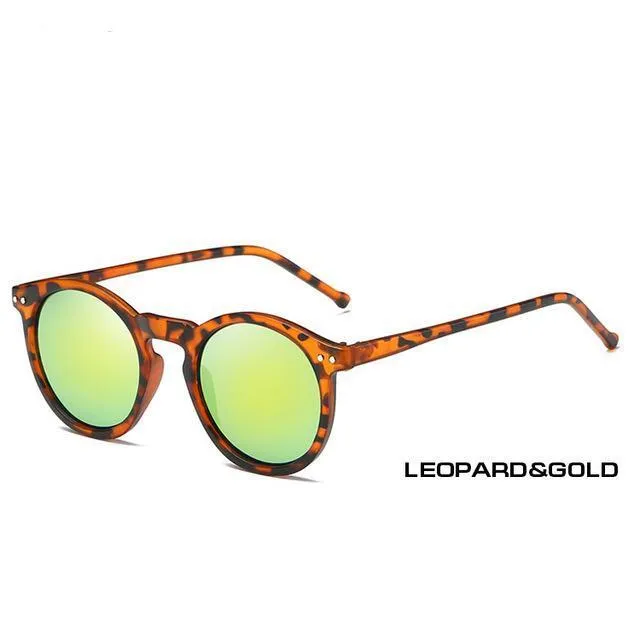Ellipse Shape Multiple Color Reflective Sunglasses