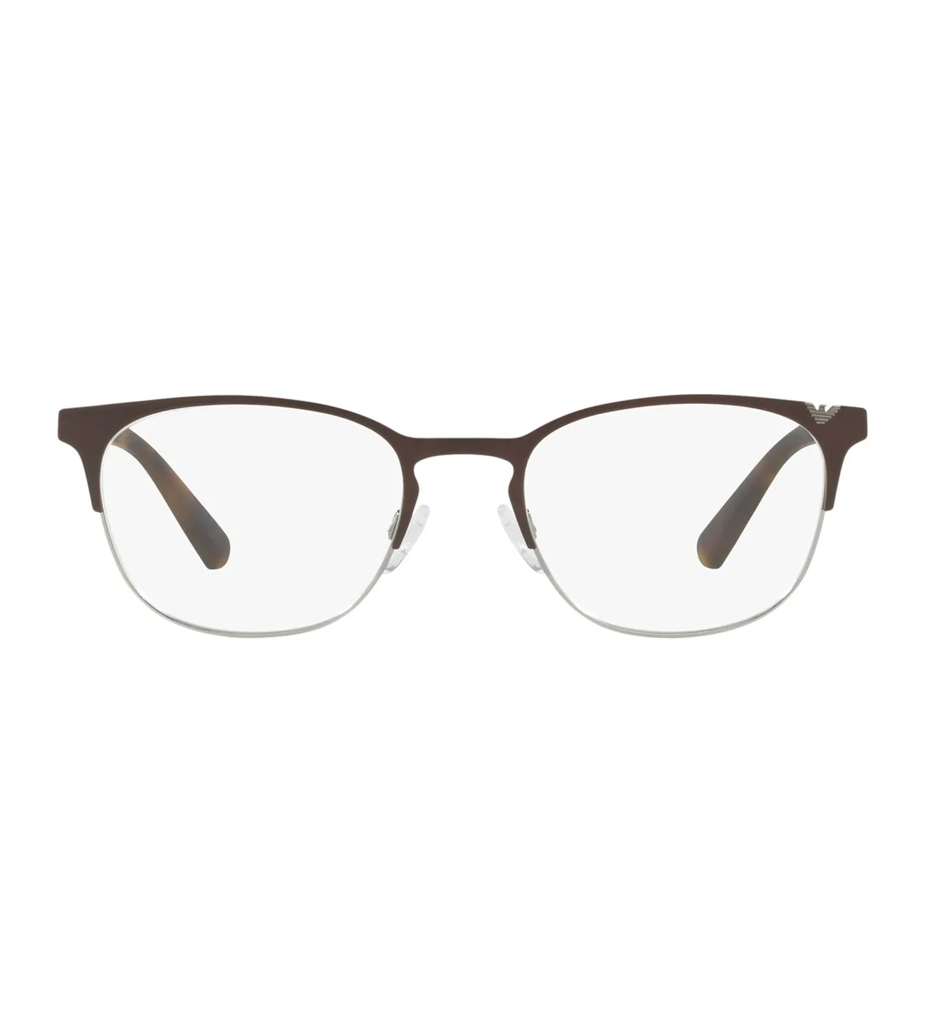 Emporio Armani Men's Gunmetal Round Optical Frame