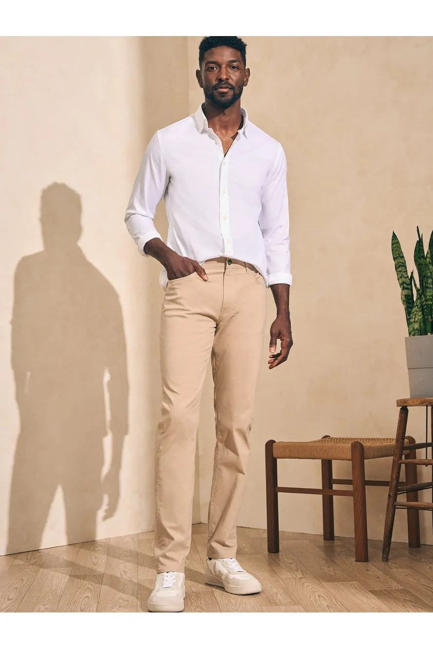 Faherty Movement 5 Pocket Pant- 32"