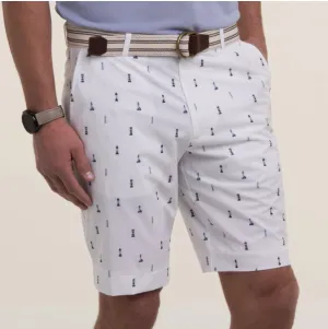 Fairway & Greene - Larson Tech Short, White Safe Harbour