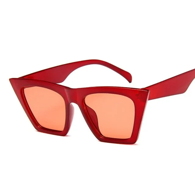 Female Vintage Sunglasses Women Fashion Cat Eye Luxury Sun Glasses Classic Shopping Lady Black Oculos De Sol UV400