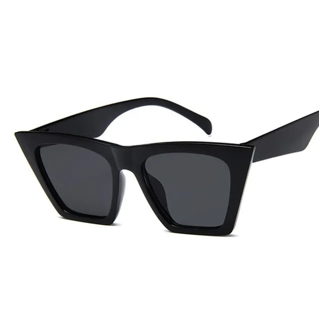 Female Vintage Sunglasses Women Fashion Cat Eye Luxury Sun Glasses Classic Shopping Lady Black Oculos De Sol UV400