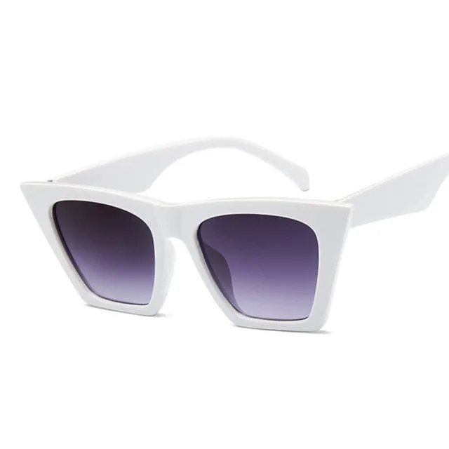 Female Vintage Sunglasses Women Fashion Cat Eye Luxury Sun Glasses Classic Shopping Lady Black Oculos De Sol UV400