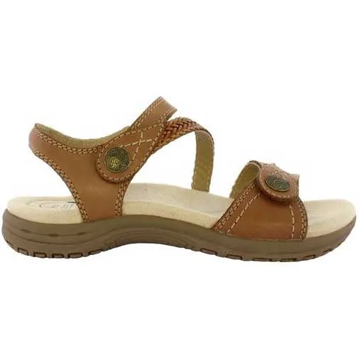 Free Spirit Malibu WALNUT Brown Leather Comfort Sandals