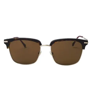 Gucci Men's Brown Rectangular Sunglasses