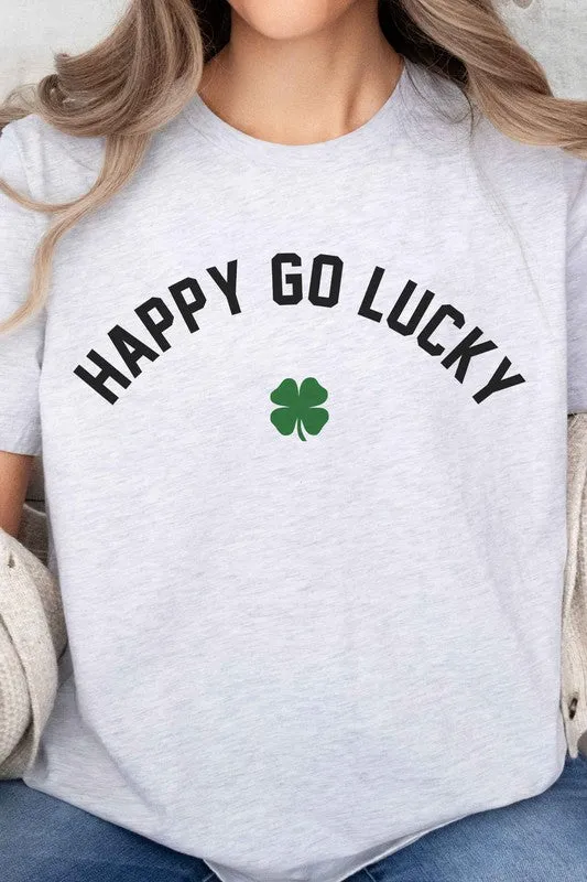 HAPPY GO LUCKY ST PATRICKS OVERSIZED TEE