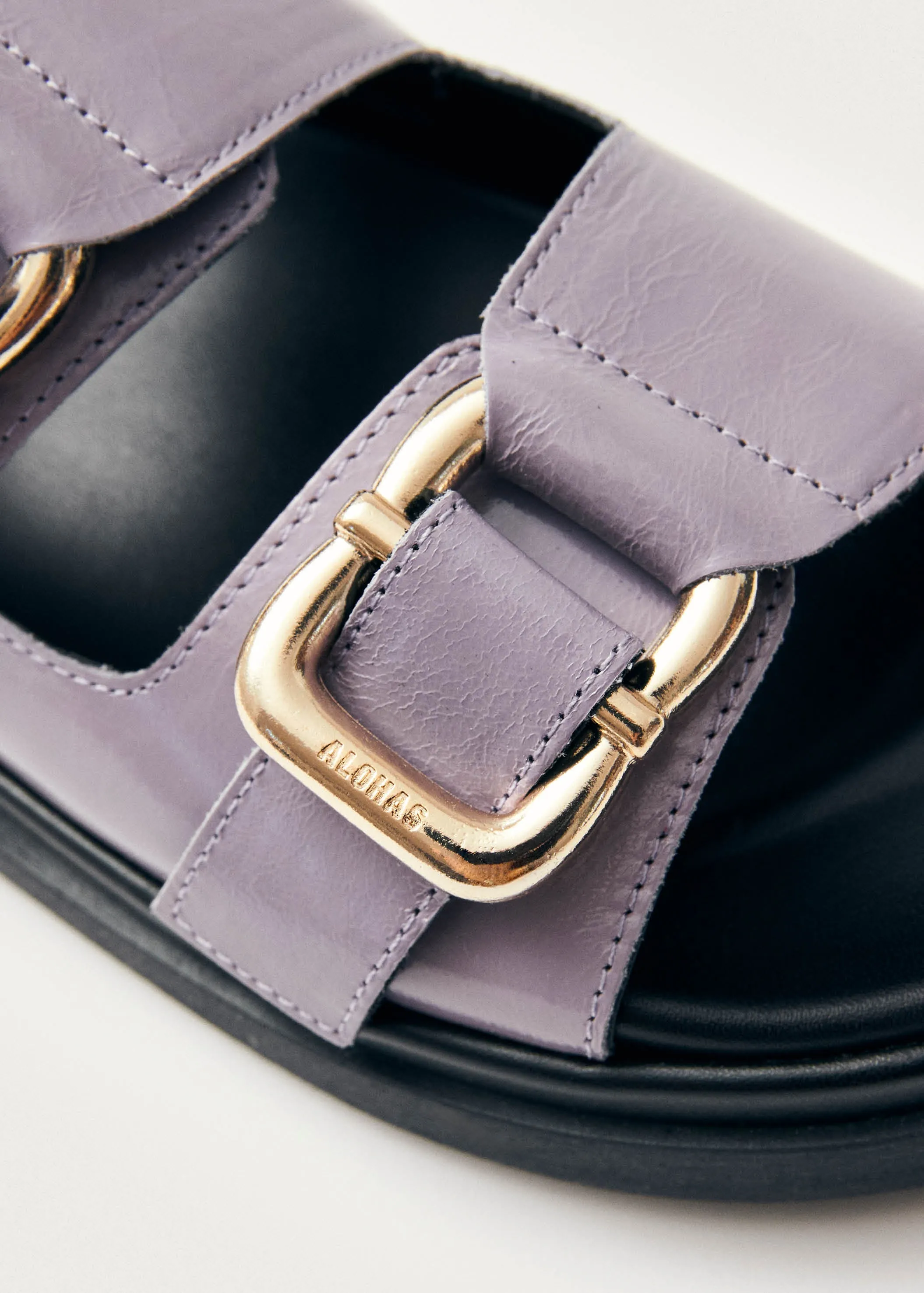 Harper Onix Malva Leather Sandals