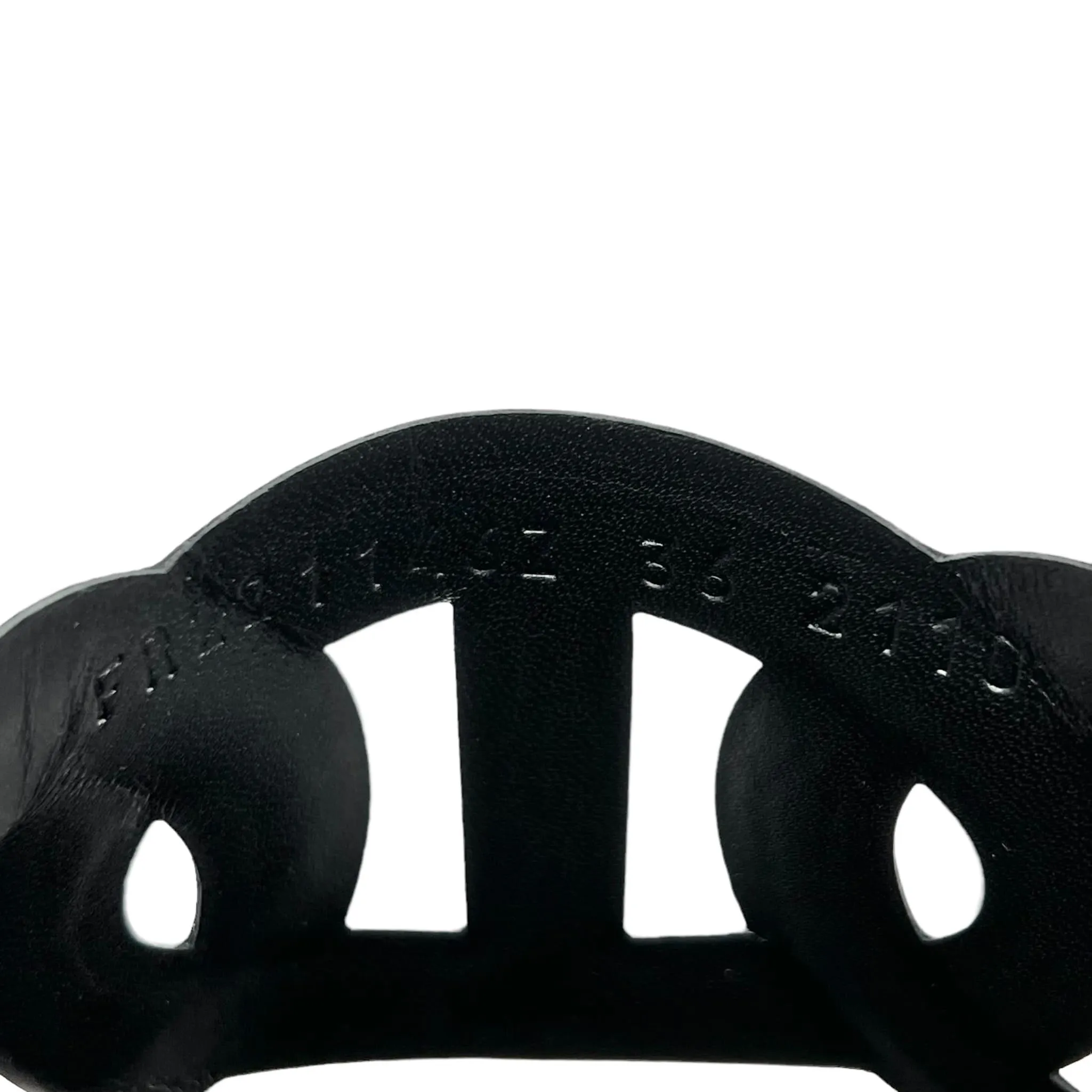 Hermes Noir Nappa Extra Sandals 36