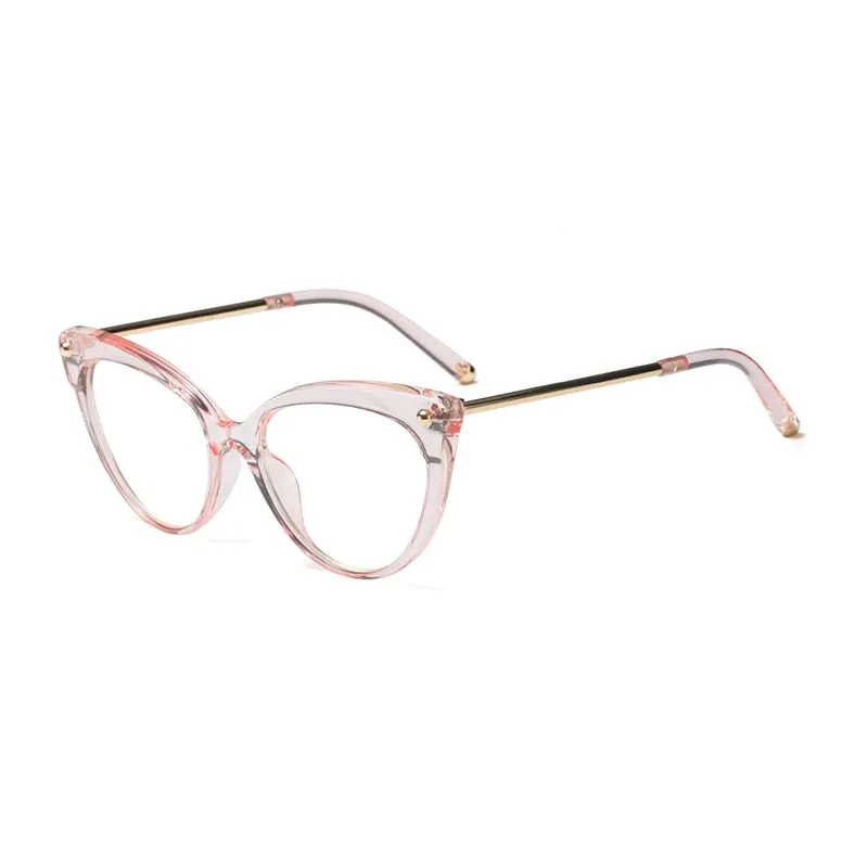Hotony Women's Full Rim Cat Eye Acetate Frame Eyeglasses 93308