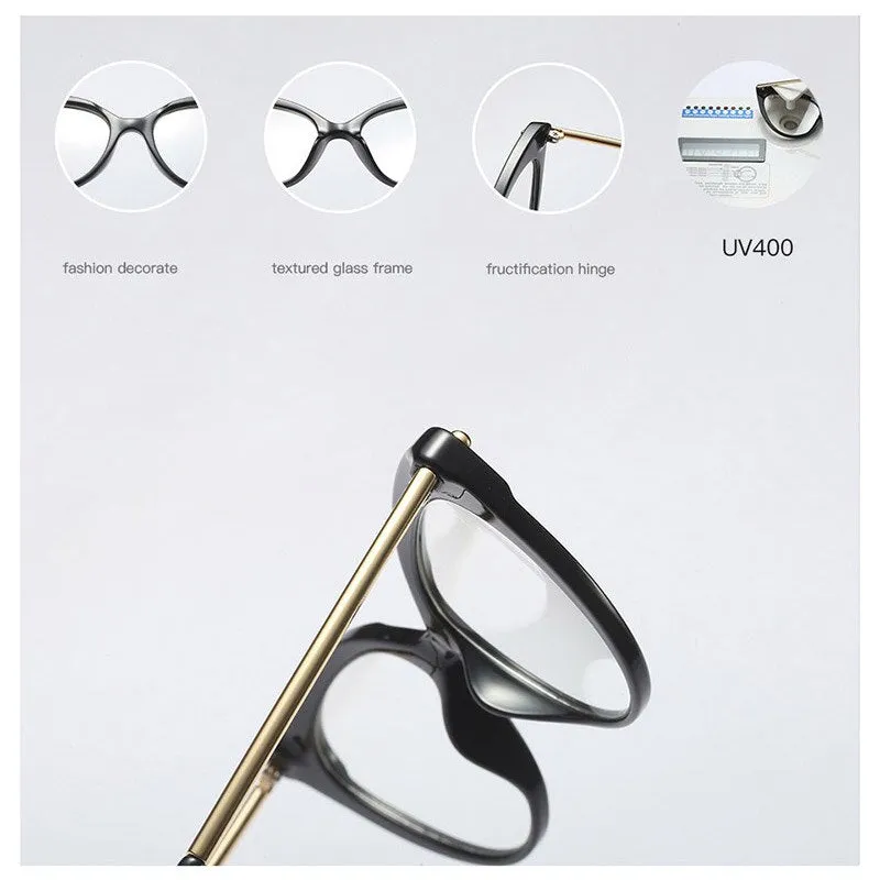Hotony Women's Full Rim Cat Eye Acetate Frame Eyeglasses 93308
