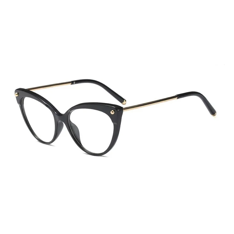 Hotony Women's Full Rim Cat Eye Acetate Frame Eyeglasses 93308