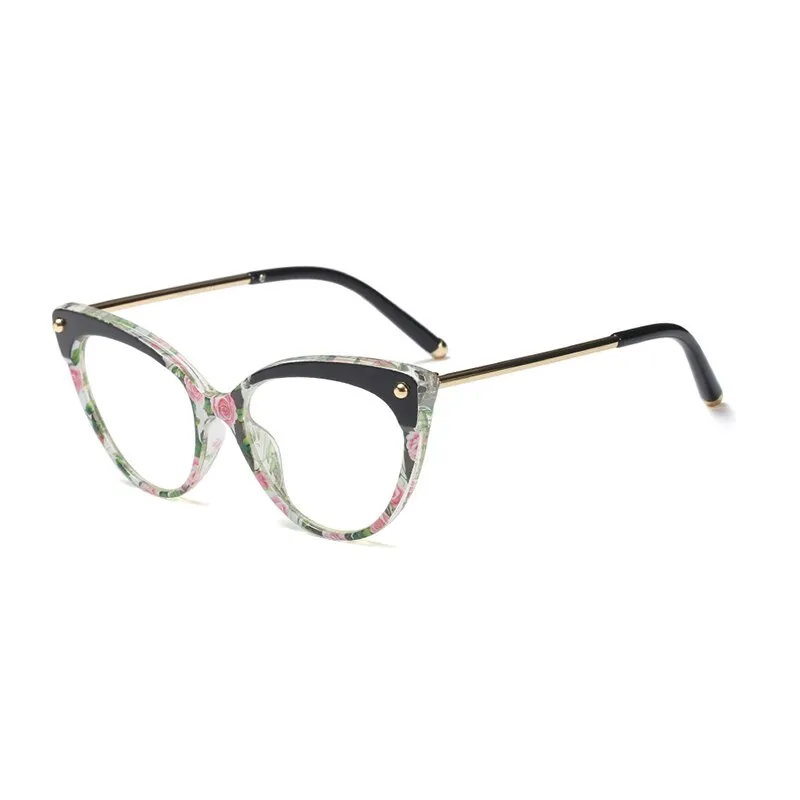 Hotony Women's Full Rim Cat Eye Acetate Frame Eyeglasses 93308