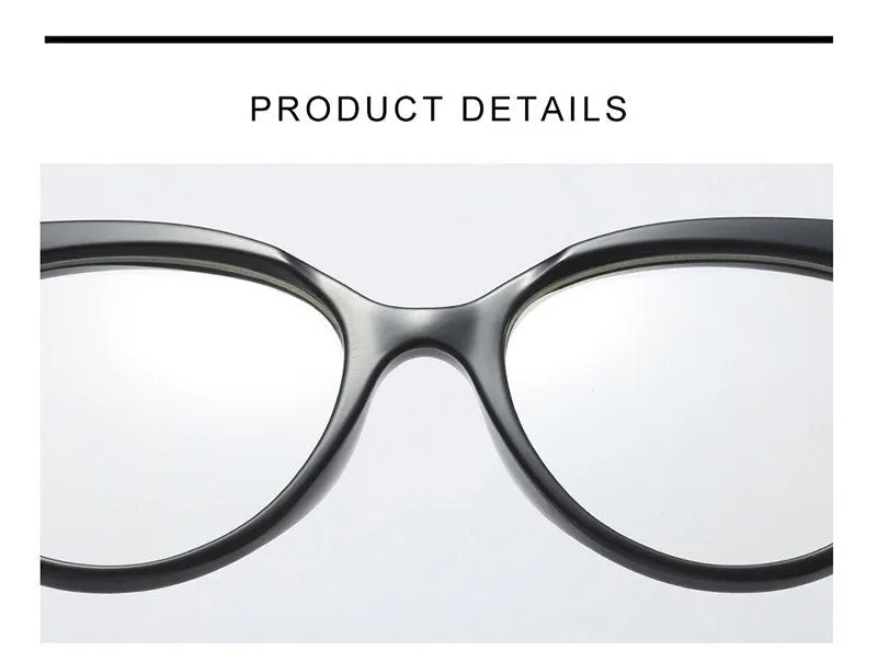 Hotony Women's Full Rim Cat Eye Acetate Frame Eyeglasses 93308