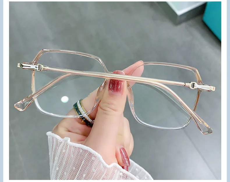 Hotony Women's Full Rim TR 90 Resin Square Frame Eyeglasses Lk303