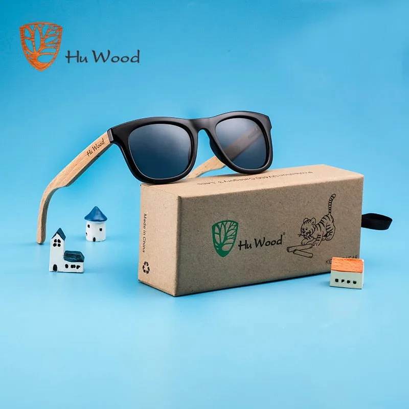 Hu Wood Kids Polarized  Sunglass Frames and Beech  Arms | 4 to 8 years