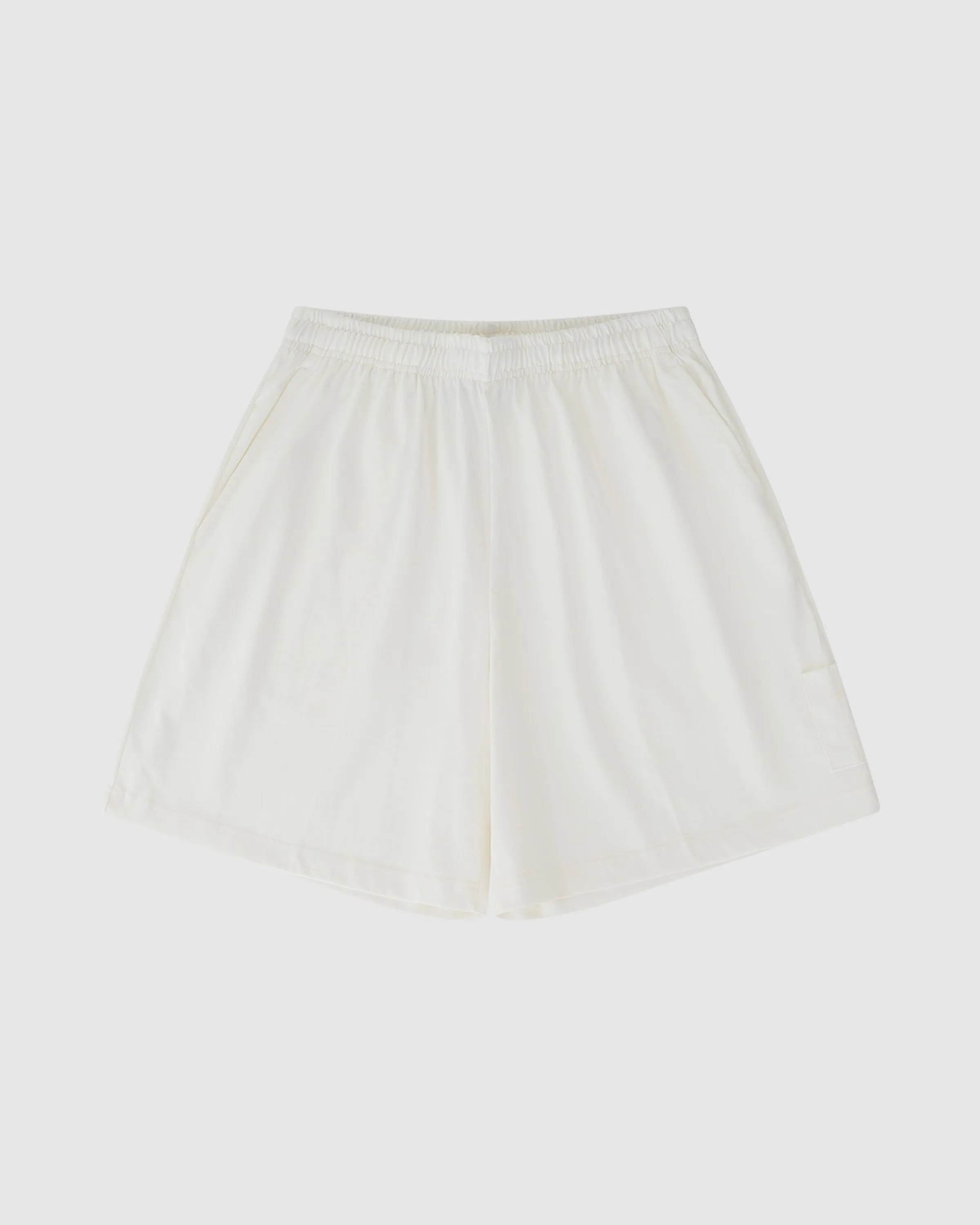 IVORY COTTON SHORTS
