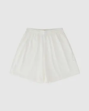 IVORY COTTON SHORTS