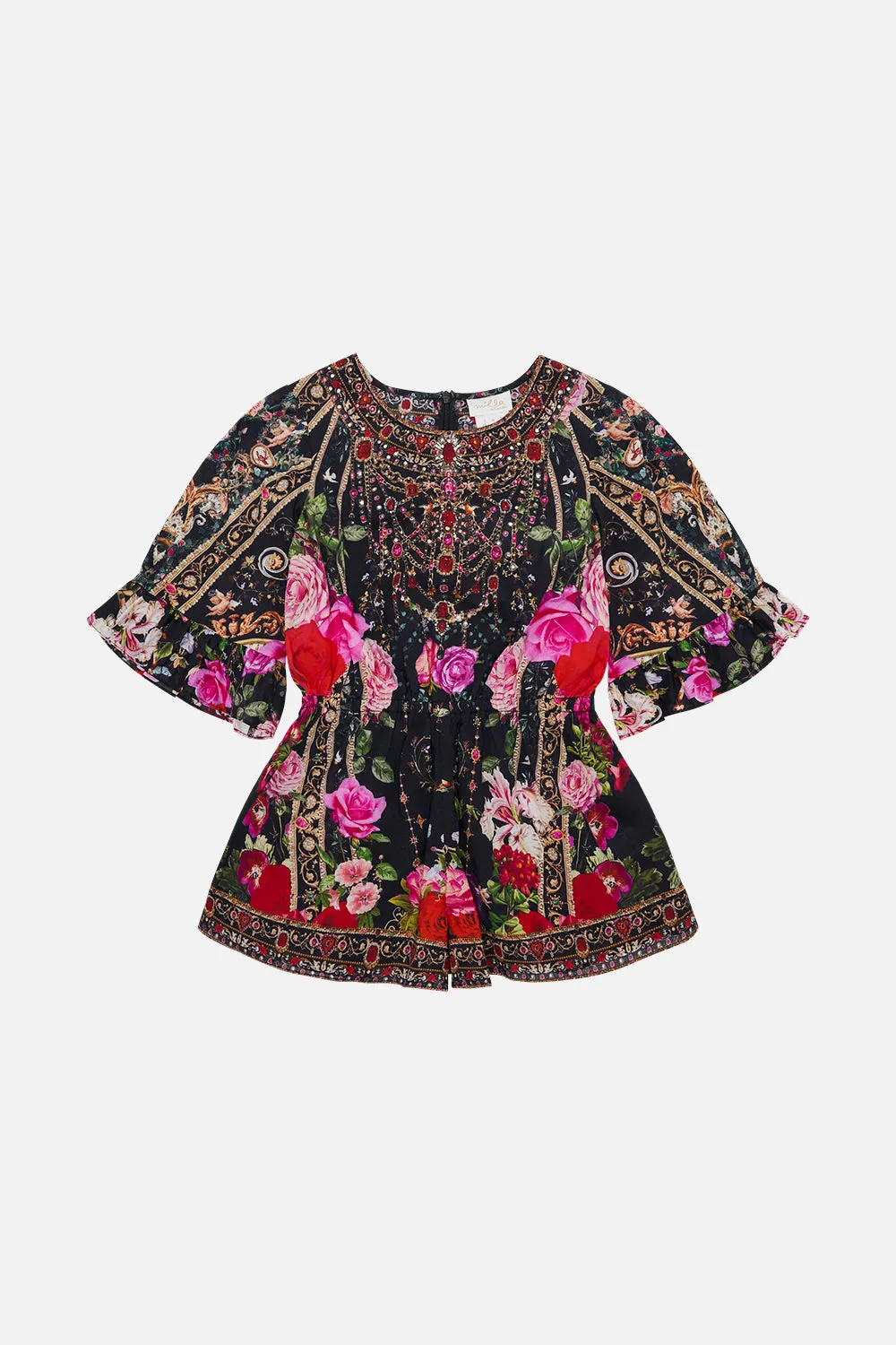 KIDS PLAYSUIT WITH FRILL SLEEVE 4-10 RESERVATION FOR LOVE