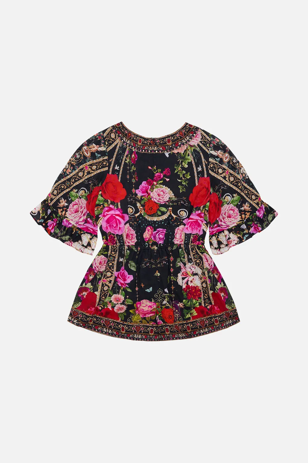KIDS PLAYSUIT WITH FRILL SLEEVE 4-10 RESERVATION FOR LOVE