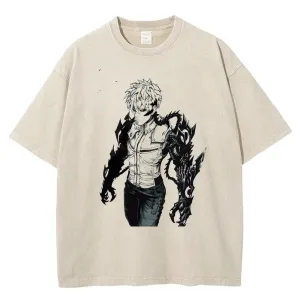 [KUJO] "Genos Energy" Vintage Oversized T Shirt