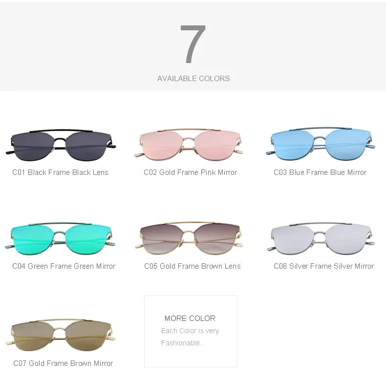 Ladies Cat Eye Sunglasses Classic Brand Designer Sunglasses