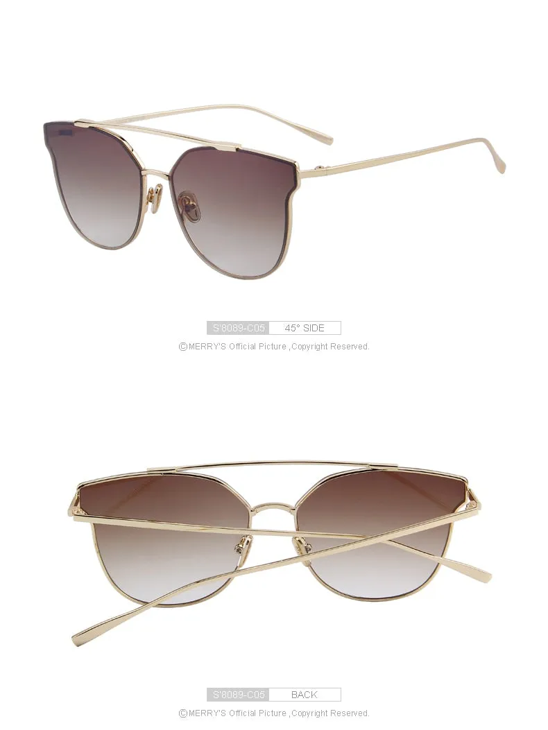 Ladies Cat Eye Sunglasses Classic Brand Designer Sunglasses