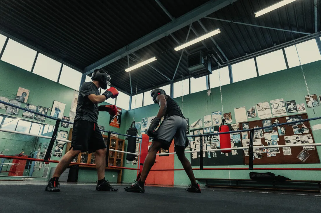 Light And Breathable Boxing Shorts 500 - Grey