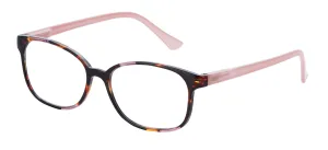 Lira Reading Glasses: Pink Tortoise