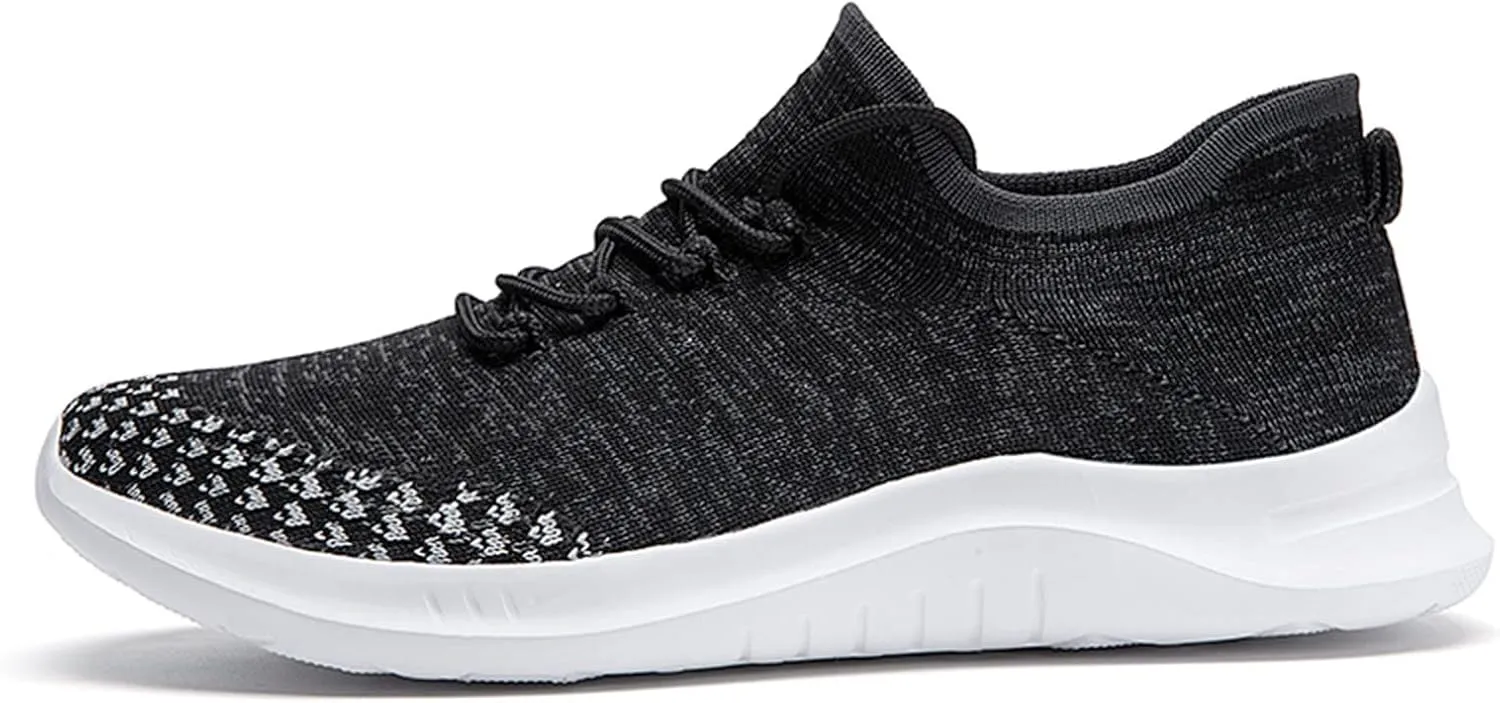 Men Slip on Walking Shoes Casual Dressy Memory Foam Breathable Lightweight Fashion Sneakers Non Slip Arch Support Vacation Workout Tennis Shoes Wide Width