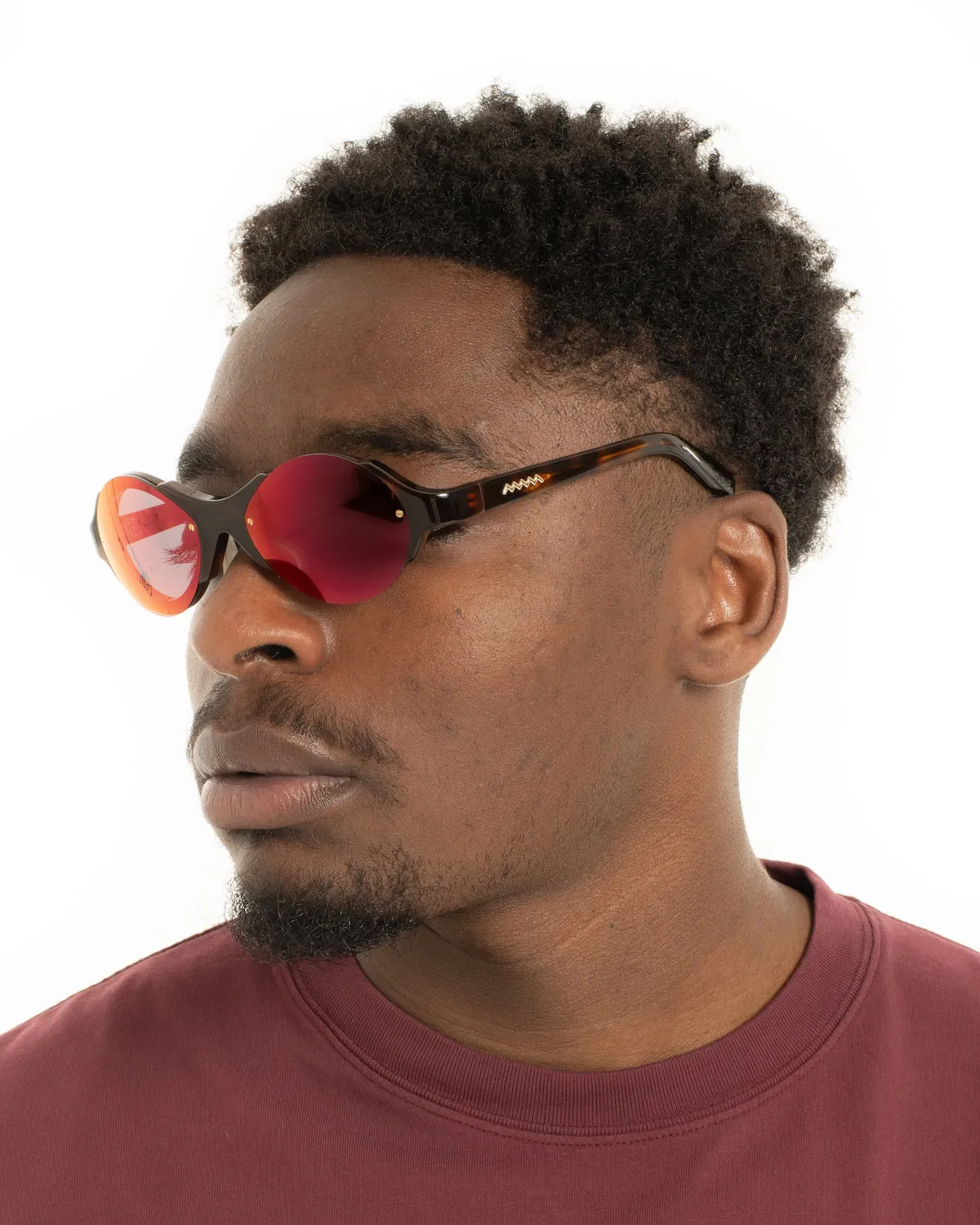 Mutant Post Modern Primitive Eye Protection - Brown Tortoise/Red Reflective