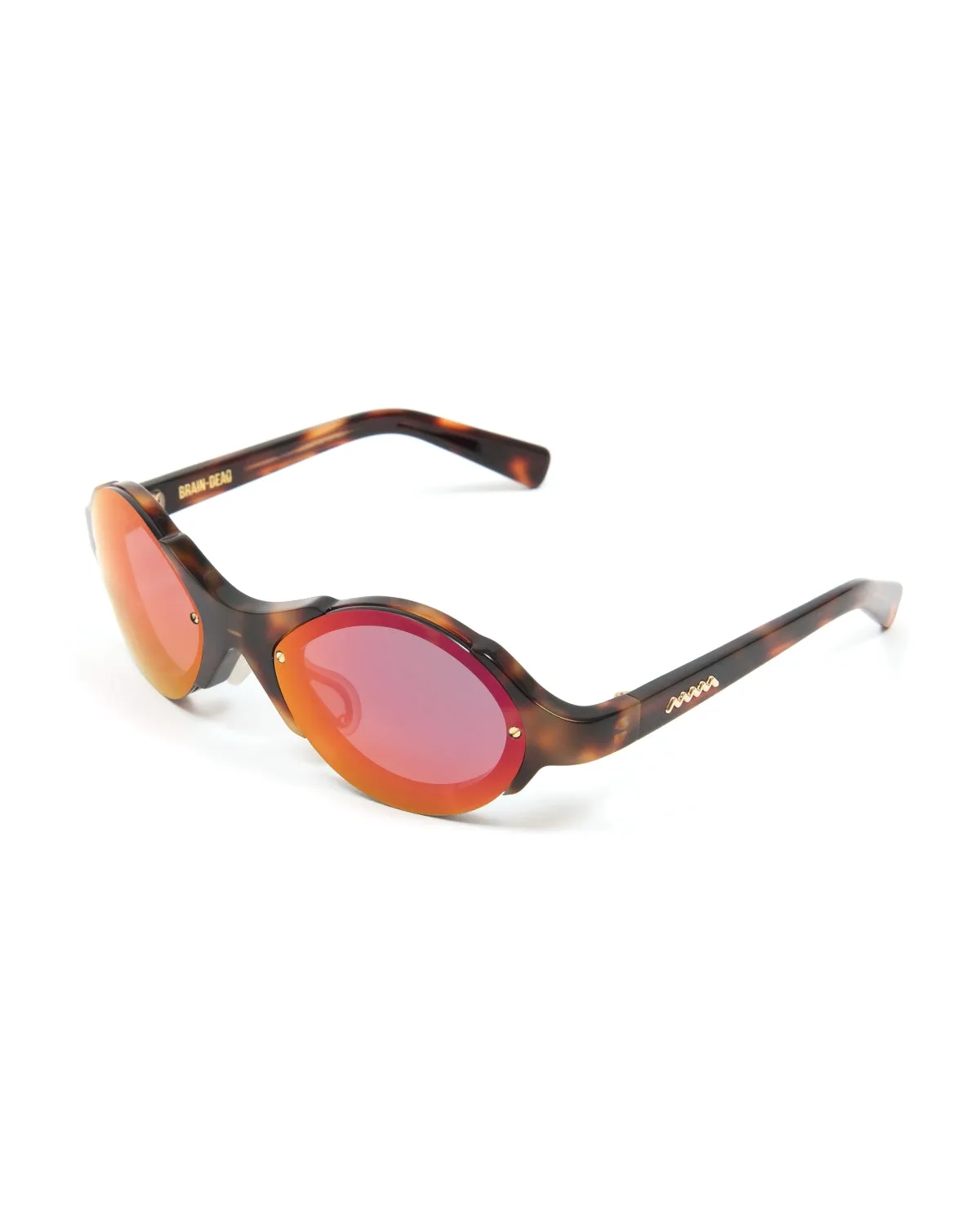 Mutant Post Modern Primitive Eye Protection - Brown Tortoise/Red Reflective